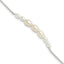 Sterling Silver E-coated with Freshwater Cultured Pearl w/1in ext Bracelet