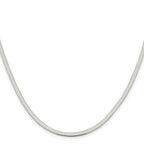 Sterling Silver Herringbone Chain Necklace 3mm