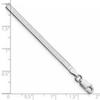 Sterling Silver Rhodium-plated 3mm Magic Herringbone Chain