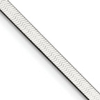 Sterling Silver Herringbone Chain Necklace 3mm