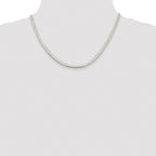 Sterling Silver Rhodium-plated 3.5mm Magic Herringbone Chain