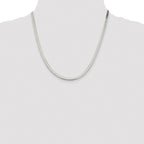 Sterling Silver Rhodium-plated 3.5mm Magic Herringbone Chain