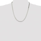 Sterling Silver Rhodium-plated 3.5mm Magic Herringbone Chain
