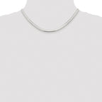 Sterling Silver Rhodium-plated 4.5mm Magic Herringbone Chain