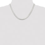 Sterling Silver Rhodium-plated 4.5mm Magic Herringbone Chain