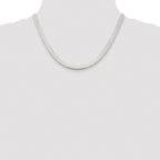 Sterling Silver Rhodium-plated 5.25mm Magic Herringbone Chain
