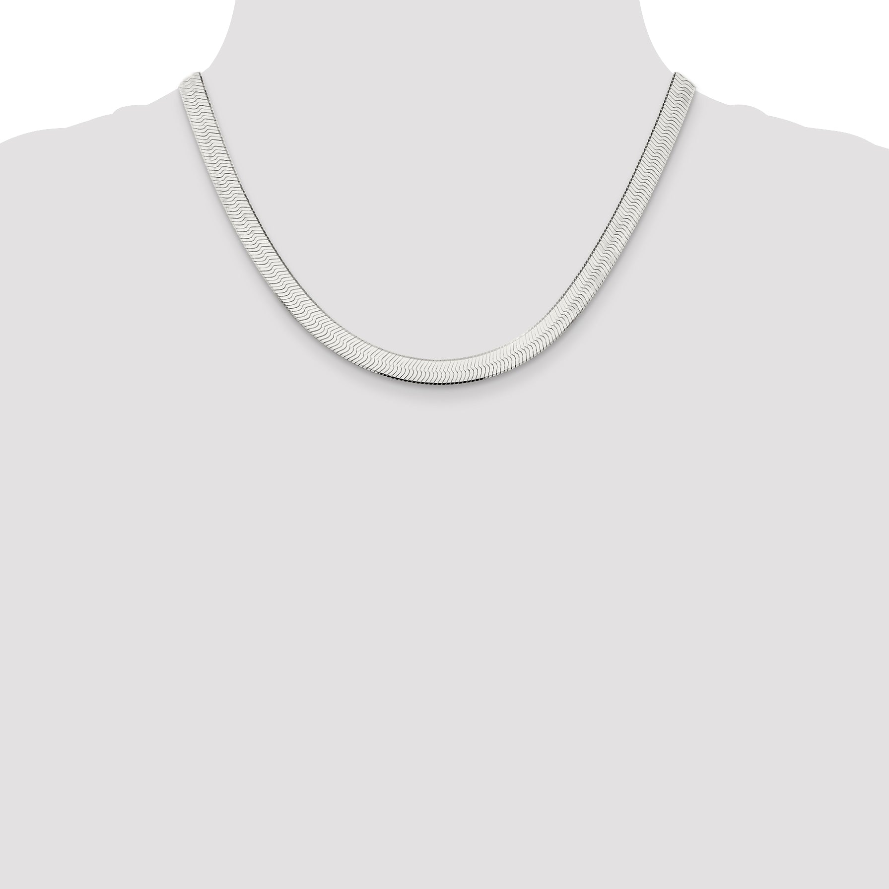 Sterling Silver 7.3mm Magic Herringbone Chain