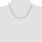 Sterling Silver 7.3mm Magic Herringbone Chain