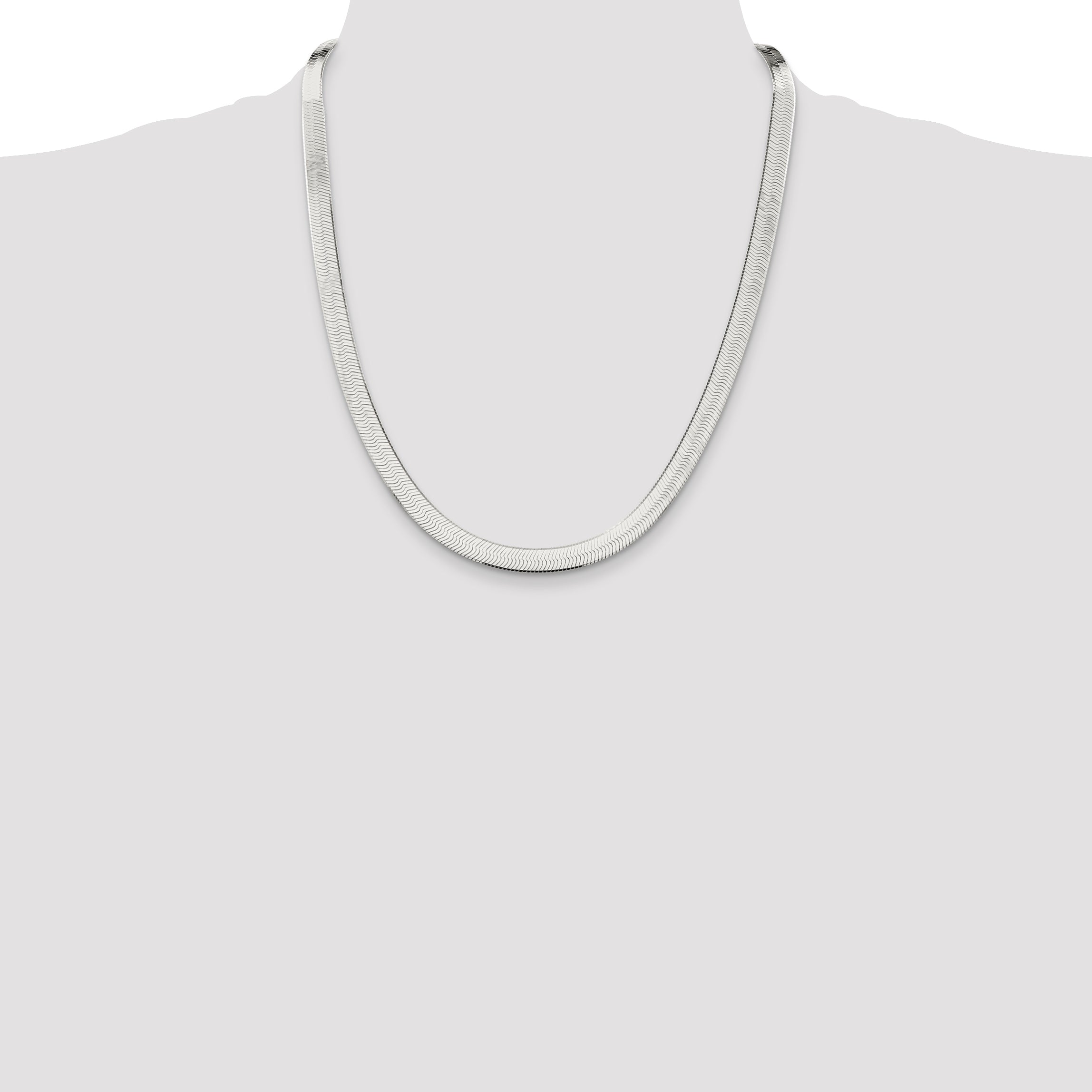 Sterling Silver 7.3mm Magic Herringbone Chain