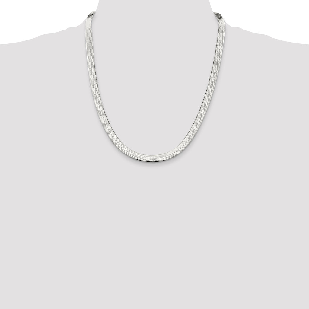 Sterling Silver 7.3mm Magic Herringbone Chain