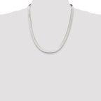 Sterling Silver 7.3mm Magic Herringbone Chain