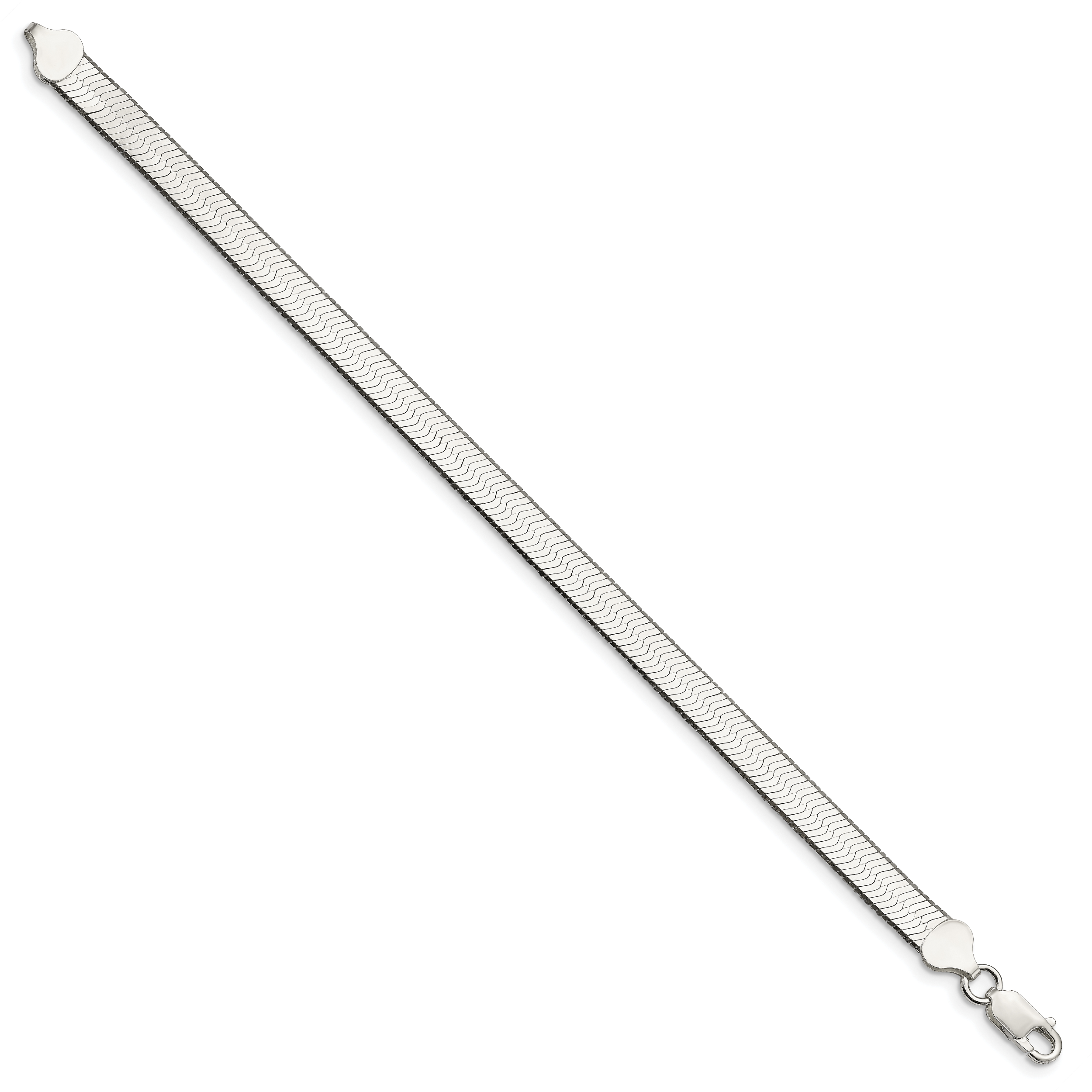 Magic Herringbone Chain Necklace in Sterling Silver, 7.3mm Secondary image