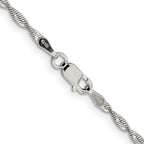 Sterling Silver 2mm Twisted Herringbone Chain