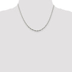Sterling Silver 2mm Twisted Herringbone Chain