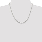 Sterling Silver 2mm Twisted Herringbone Chain