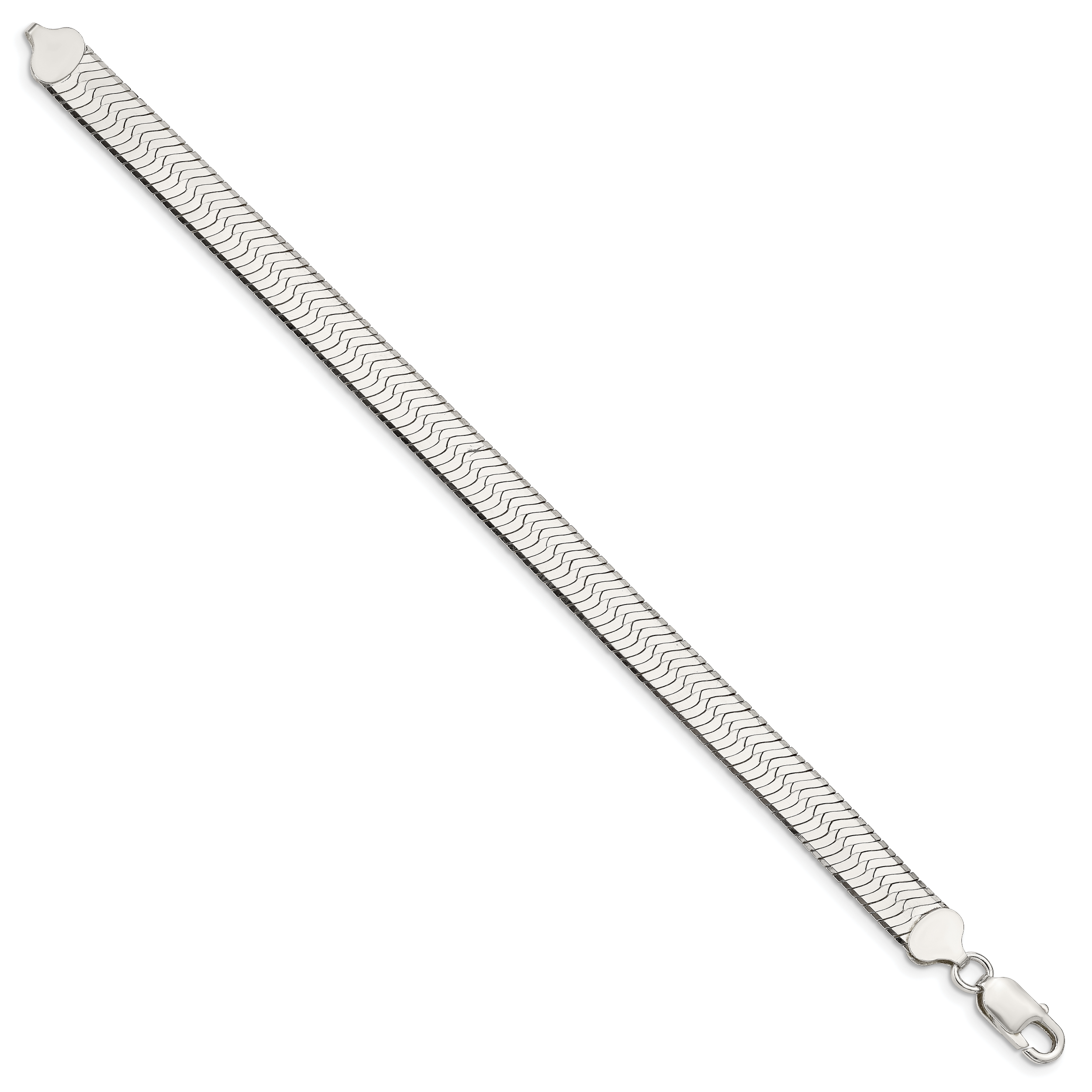 Magic Herringbone Chain Bracelet in Sterling Silver, 8.75mm Secondary image