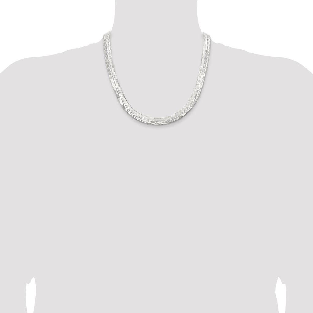 Sterling Silver 10.5mm Magic Herringbone Chain