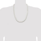 Sterling Silver Rhodium-plated 10.5mm Magic Herringbone Chain