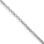 Sterling Silver Rhodium-Plated Diamond-Cut Rolo Chain Necklace 1.5mm