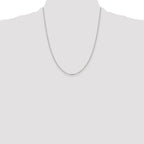 Sterling Silver 1.75mm Diamond-Cut Rolo Cable Chain