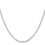Sterling Silver 2.2mm Diamond-Cut With Extension ext. Rolo Cable Chain