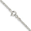 Sterling Silver Rhodium-plated 2.2mm Diamond-Cut Rolo Cable Chain