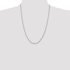 Sterling Silver 2.6mm Diamond-Cut Rolo Cable Chain