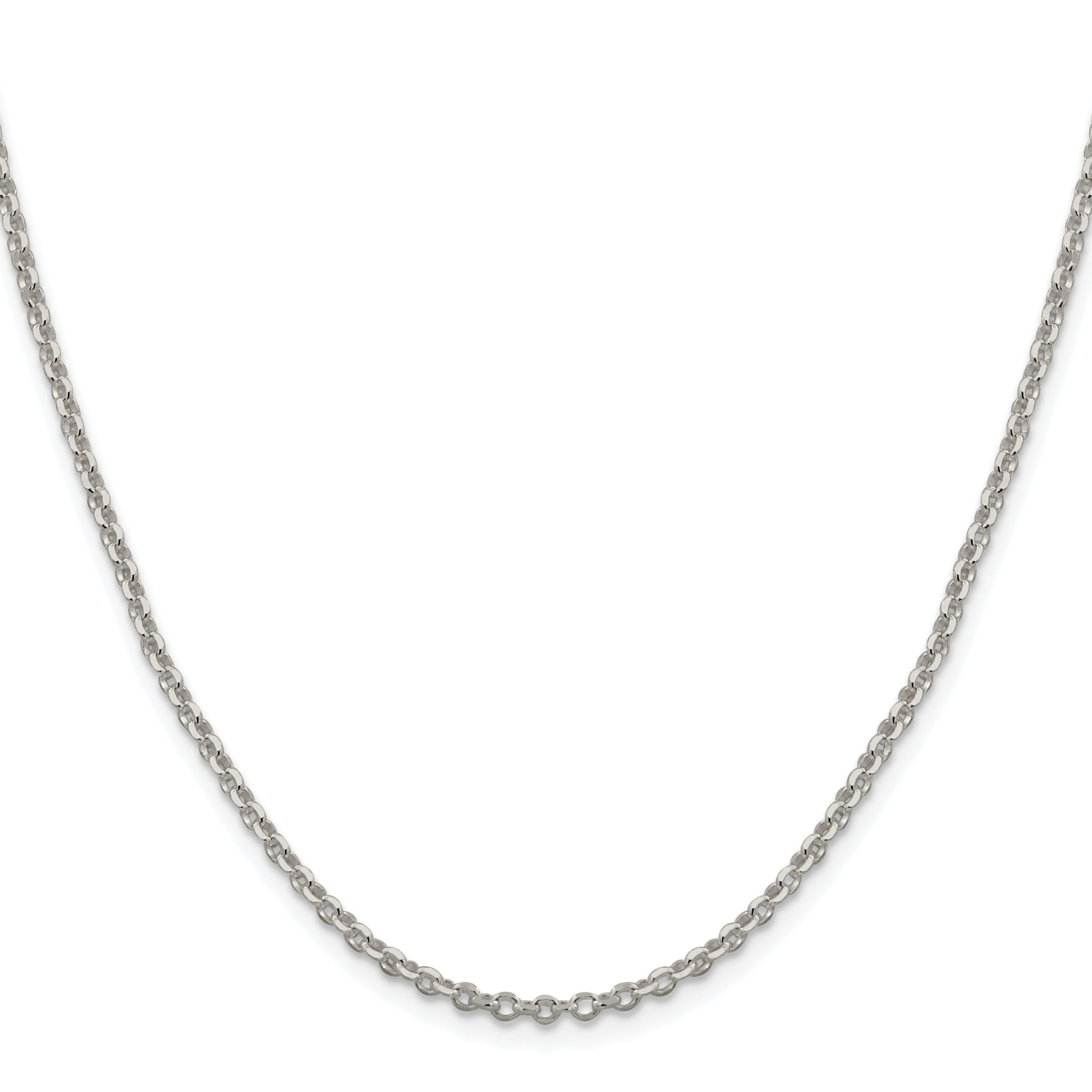 Diamond-Cut Rolo Cable Chain in Sterling Silver Secondary image