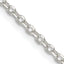 Sterling Silver 2.6mm Diamond-Cut Rolo Cable Chain
