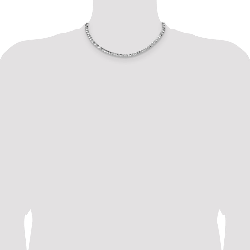 Sterling Silver Curb Chain Necklace 4.75mm