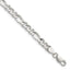 Sterling Silver 4.75mm Hammered Figaro Chain