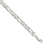 Sterling Silver 7.6mm Hammered Figaro Chain, 7–24 Inch - Sophia Jewelers