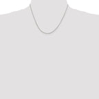 Sterling Silver 1mm Round Box Chain With Extension ext.