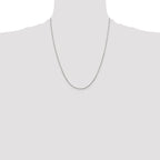 Sterling Silver 1mm Round Box Chain With Extension ext.