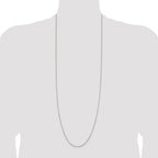 Sterling Silver 1mm Round Box Chain