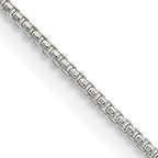 Sterling Silver 1mm Round Box Chain With Extension ext.