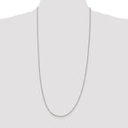 Sterling Silver 1.25mm Round Box Chain