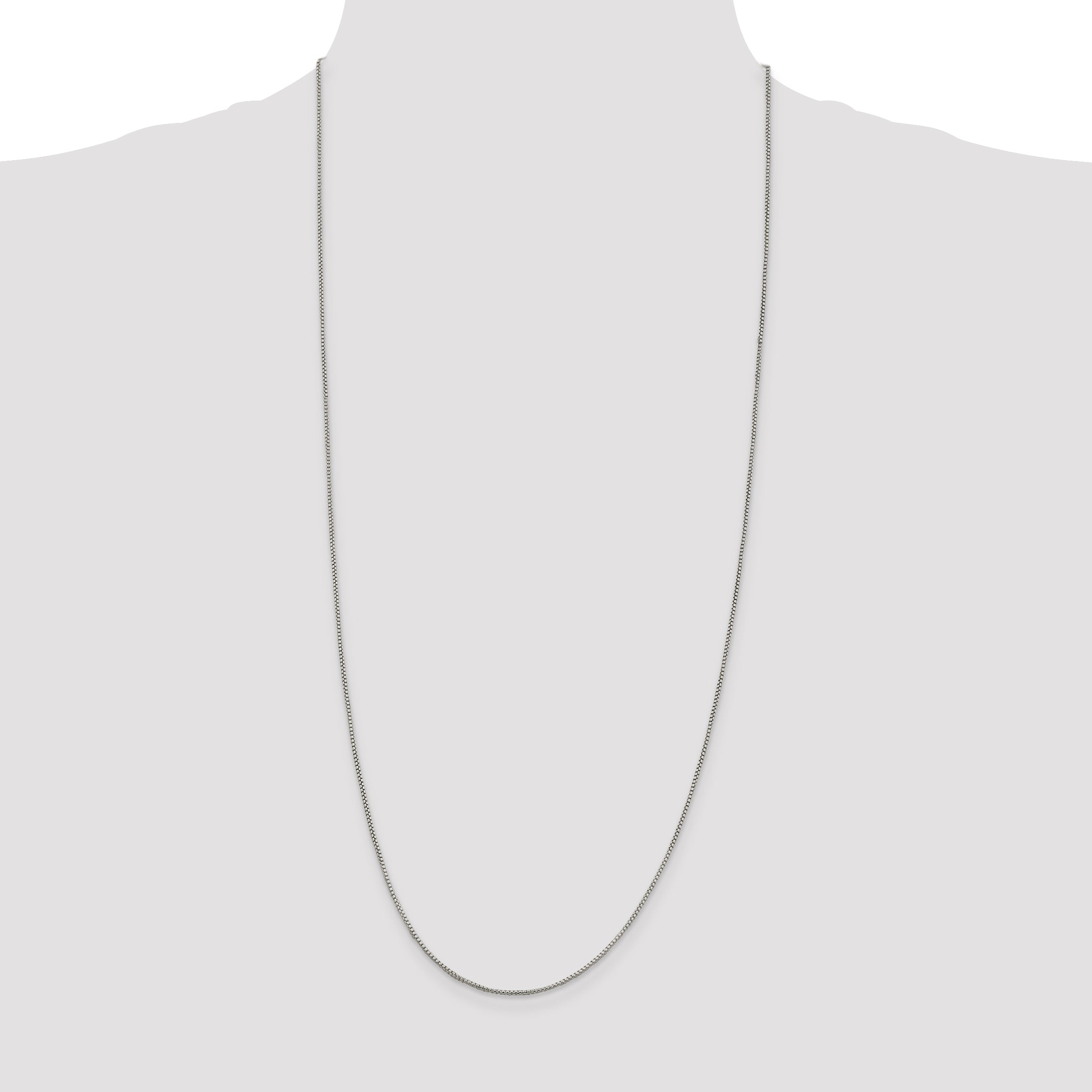 Sterling Silver 1.25mm Round Box Chain