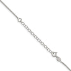 Sterling Silver 1.25mm Round Box Chain With Extension ext.