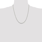 Sterling Silver 1.5mm Round Box Chain With Extension ext.
