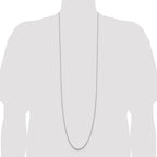 Sterling Silver Rhodium-plated 1.5mm Round Box Chain