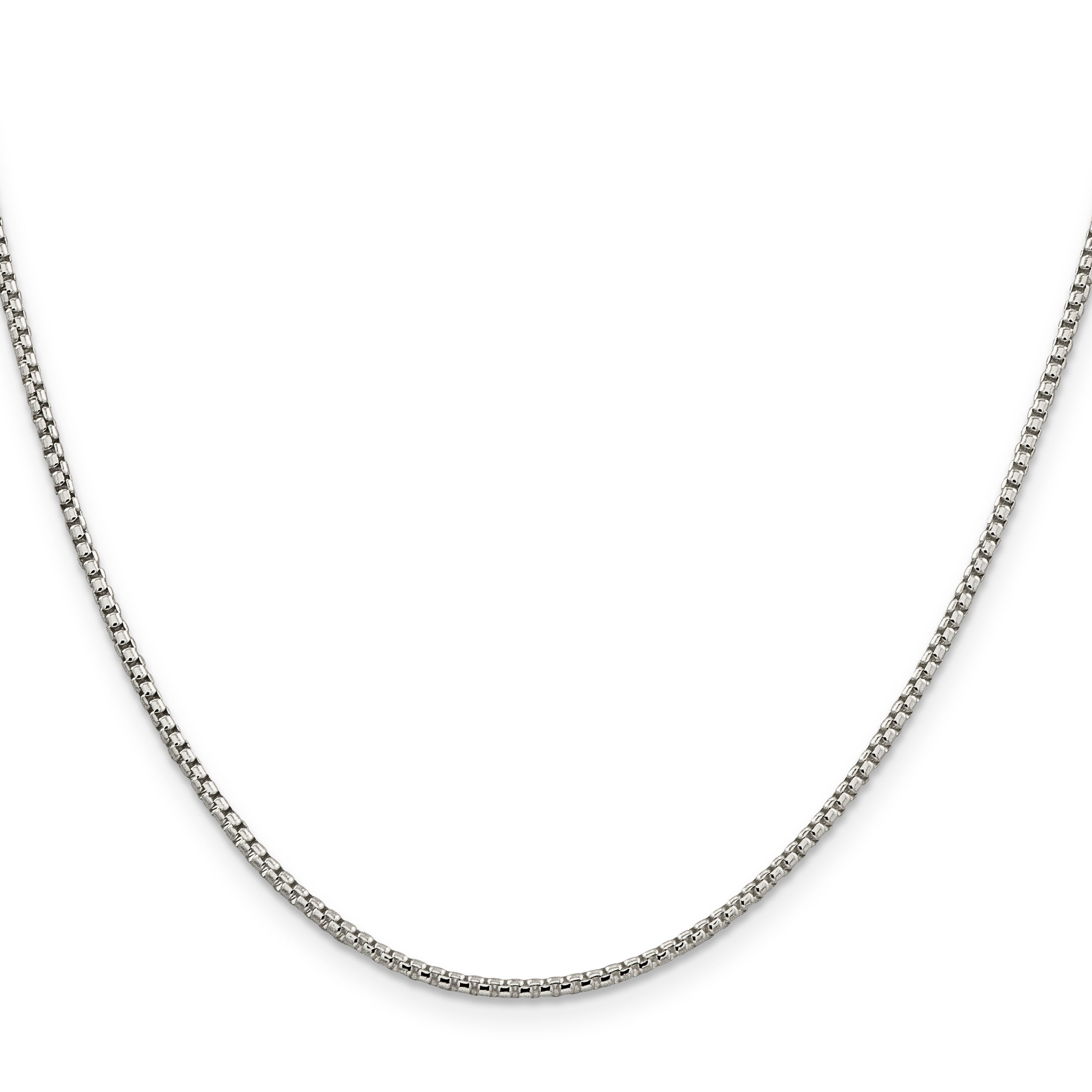 Sterling Silver Box Chain Necklace 1.75mm Secondary image