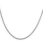 Sterling Silver 1.75mm Round Box Chain