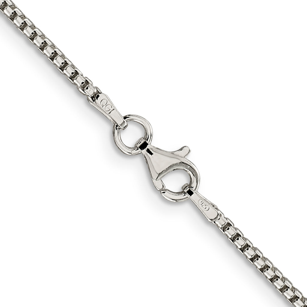 Sterling Silver Box Chain Necklace 1.75mm