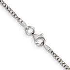 Sterling Silver Box Chain Necklace 1.75mm