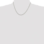Sterling Silver Rhodium-plated 1.75mm Round Box Chain