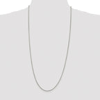 Sterling Silver Rhodium-plated 1.75mm Round Box Chain