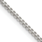 Sterling Silver Box Chain Necklace 1.75mm