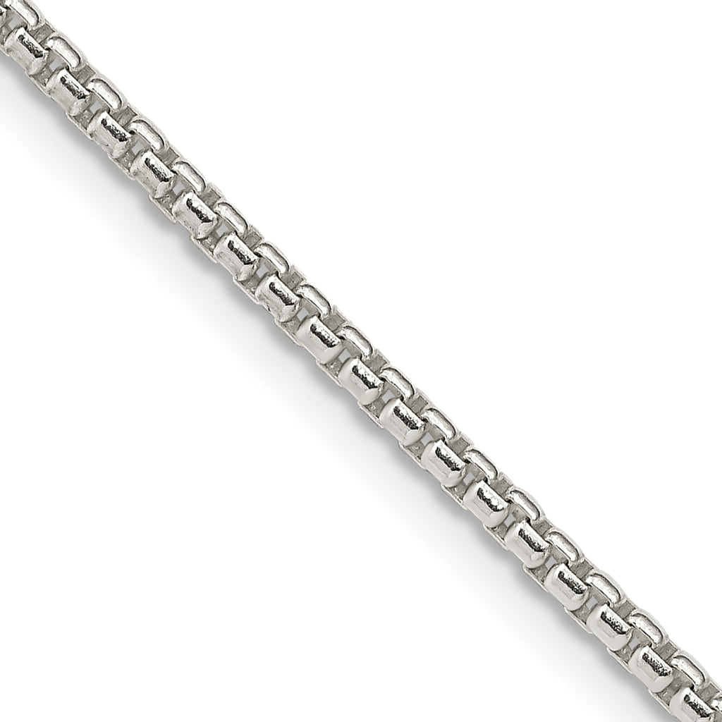 Sterling Silver Box Chain Necklace 2mm