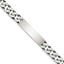 Sterling Silver 8.5inch Engraveable Antiqued Curb Link ID Bracelet